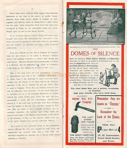London Hippodrome Programme 1909 