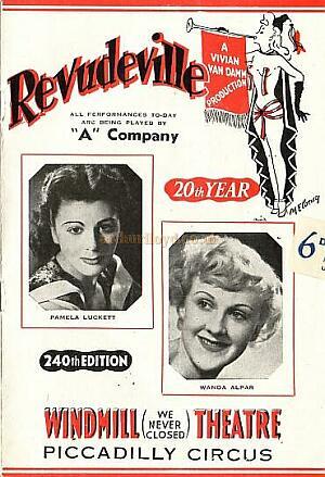 The Windmill Theatre 'Revudeville' Programme 1 - 1951
