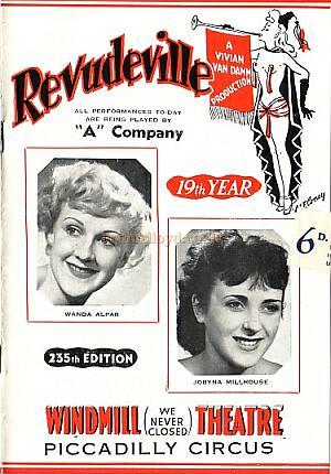 The Windmill Theatre 'Revudeville' Programme 2 - 1950