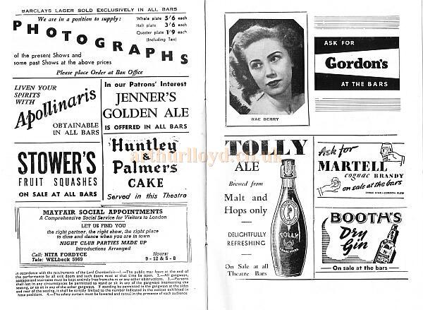 The Windmill Theatre 'Revudeville' Programme 2 - 1950