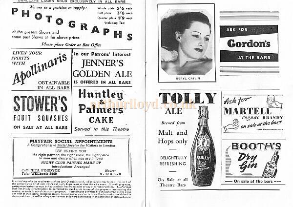 The Windmill Theatre 'Revudeville' Programme 3 - 1950