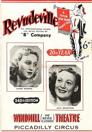 The Windmill Theatre 'Revudeville' Programme 4 - 1951