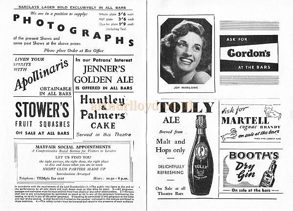 The Windmill Theatre 'Revudeville' Programme 4 - 1951