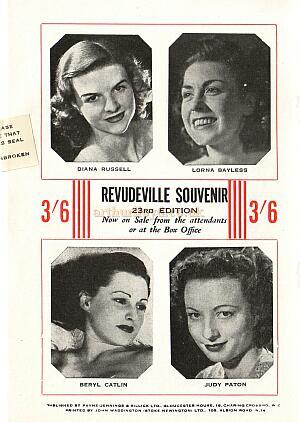 The Windmill Theatre 'Revudeville' Programme 4 - 1951
