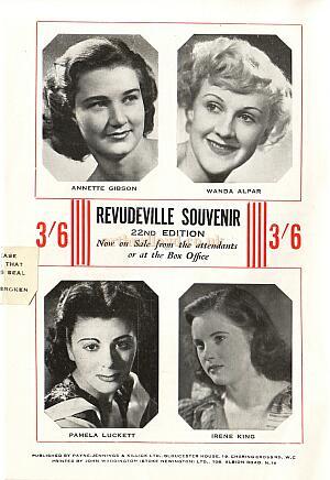The Windmill Theatre 'Revudeville' Programme 5 - 1951