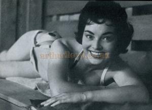 Windmill Girl Vicki Darnell relaxes in a Finnish Sauna bath.
