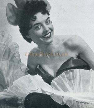 Denise Warren poses for a Bandy pin-up picture.