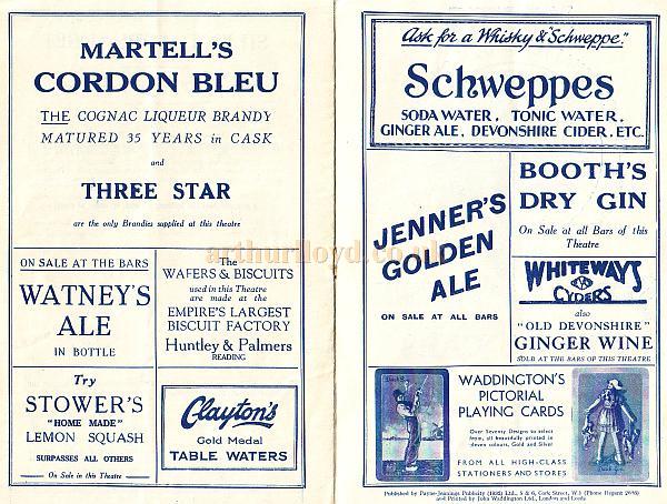 Early Revudeville programme (No.6) 9th of May 1932, just 3 months after Mrs. Laura Henderson introduced this new form of entertainment at the Windmill Theatre.