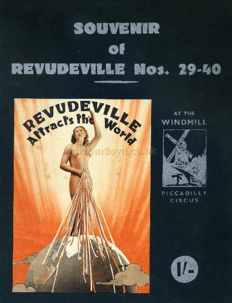 Souvenir Programme for the Windmill Theatre in 1934 
