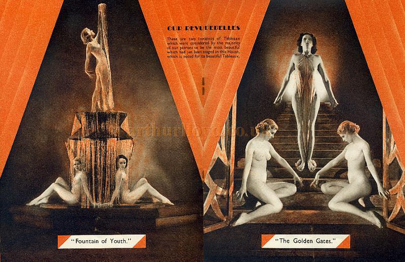 Souvenir Programme for the Windmill Theatre in 1934 