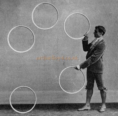 The Great Everhart show does wonderful things with hoops at the Hippodrome