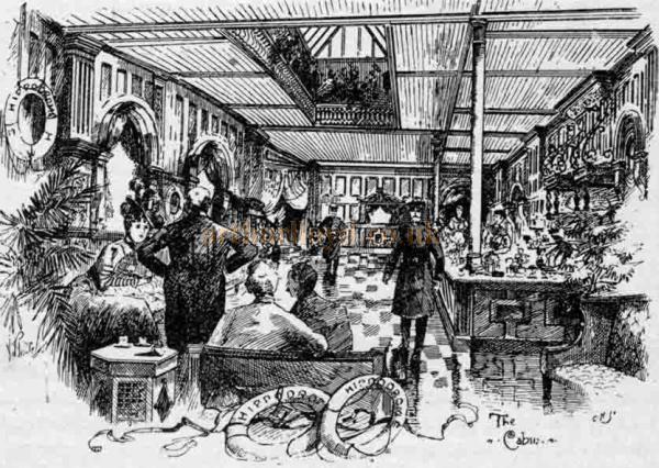 To the right of the foyer is the grand saloon