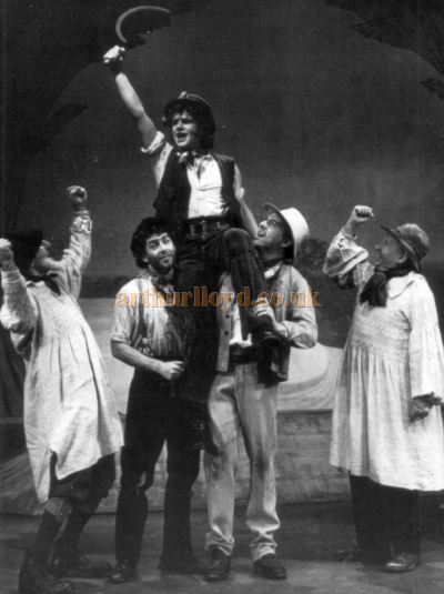 Michael Ball in 'Lark Rise' at the Haymarket Theatre, Basingstoke in 1985 - From the Theatre's 1993 Souvenir Programme - Courtesy Piers Caunter.