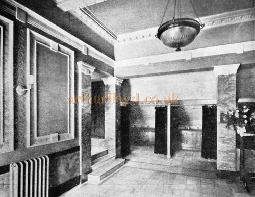 The Foyer of the Old Rep Theatre as it was when it first opened as the Birmingham Repertory Theatre - From 'The Stage Year Book' of 1914.