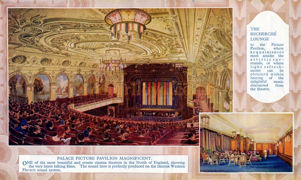 The Palace Picture Pavilion - A page from a Souvenir Programme for the Tower, Palace, and Grand Theatre, Blackpool - Courtesy Colin Davies.