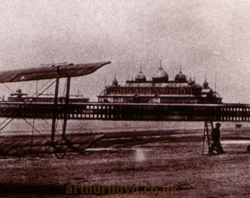 The Grand Pavilion of the Victoria Pier, Blackpool, now the South Pier - From an early postcard - Courtesy Roy Cross