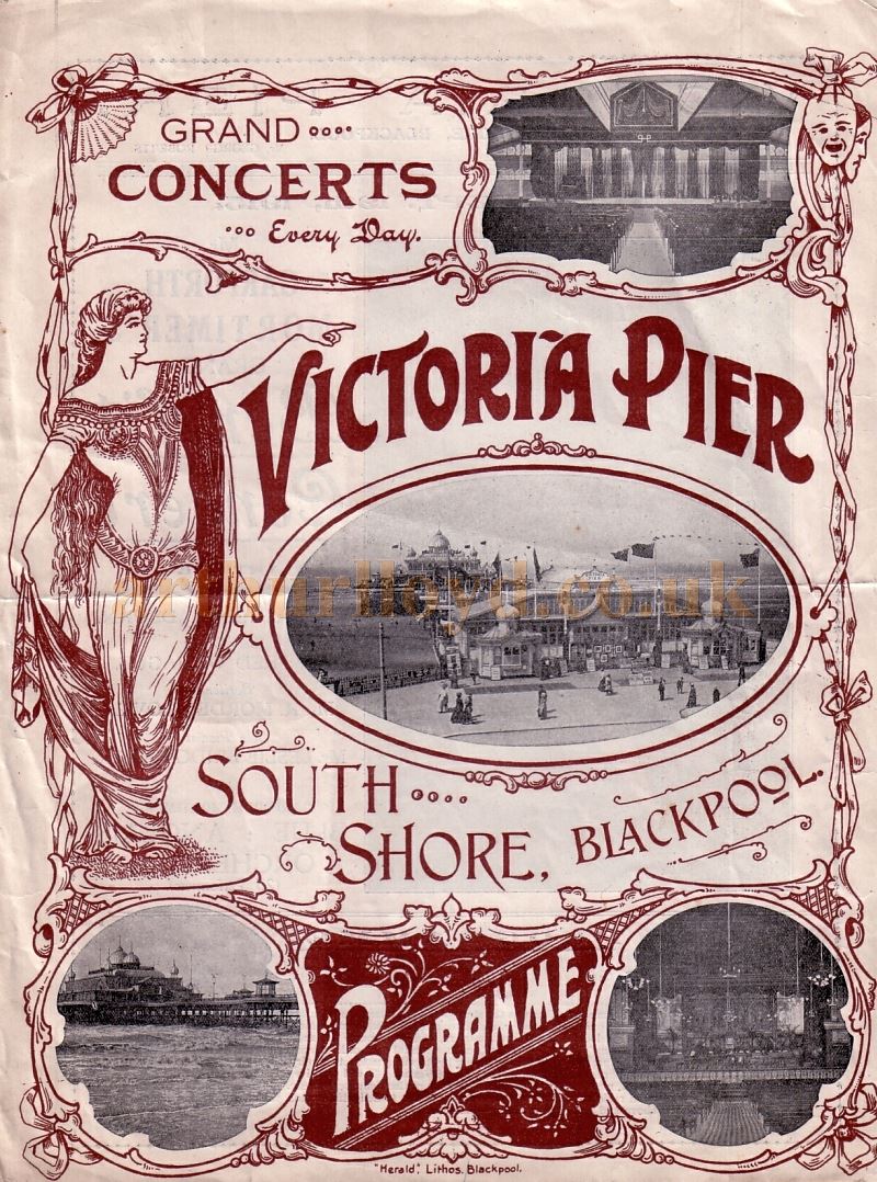 A Programme for the Victoria Pier, Blackpool - Courtesy Peter Charlton