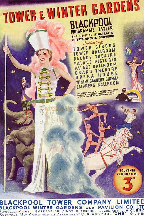 A programme for the Tower & Winter Gardens, Blackpool