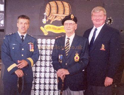 Brig. General Gaston Cloutier, Canadian Armed Forcers, Bob Kerns, and Clarence Simonsen.