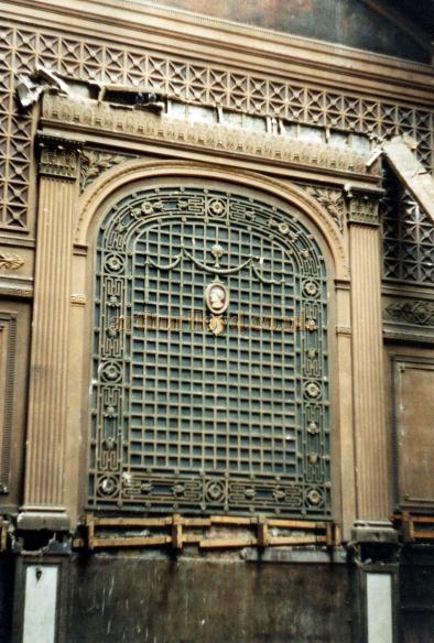 Plasterwork details of the former Theatre Royal, Bradford shortly before demolition in 1989 - Courtesy Tim Walker 