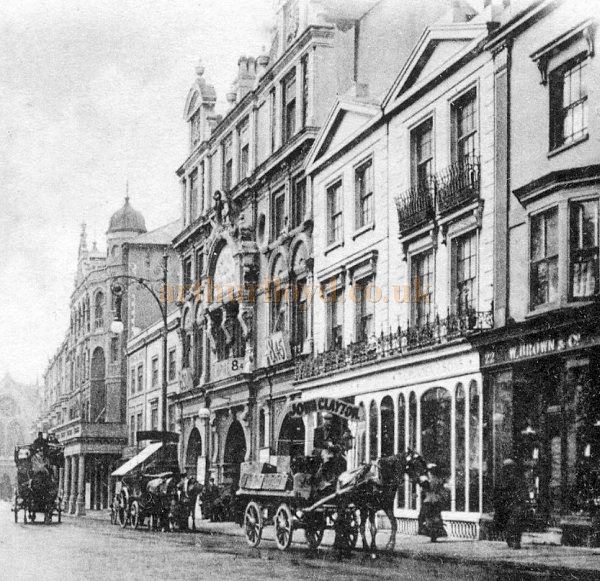 A rare early photograph of the Empire Theatre, Brighton, later the Dolphin Theatre - Courtesy Maurice Friedman, British Music Hall Society.
