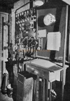 Prompt Corner, showing Signal Board, Hydraulic Levers, and Number Regulator.