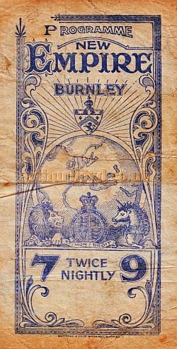 An early Twice Nightly Variety Programme for the Burnley Empire - Courtesy Martin Moore