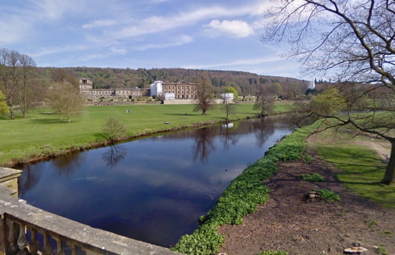 A Google StreetView Image of Chatsworth House - Click to Interact 
