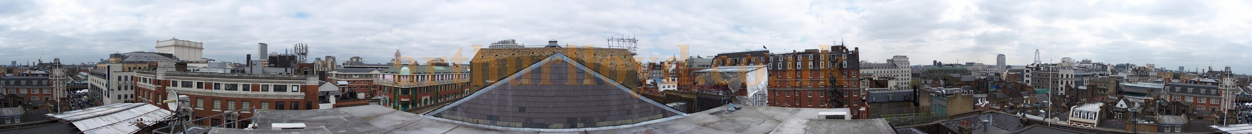 360 view of London from the roof of the Theatre Royal Drury Lane 