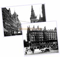 St Enoch Station which was built on the site of the Whitebait Music Hall - A shopping center stands on the site today.