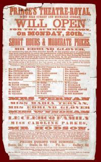 Bill for 'The Imperial Guard' at The Prince's Theatre Glasgow - Click to see it enlarged on the Prince's Theatre, Glasgow page.