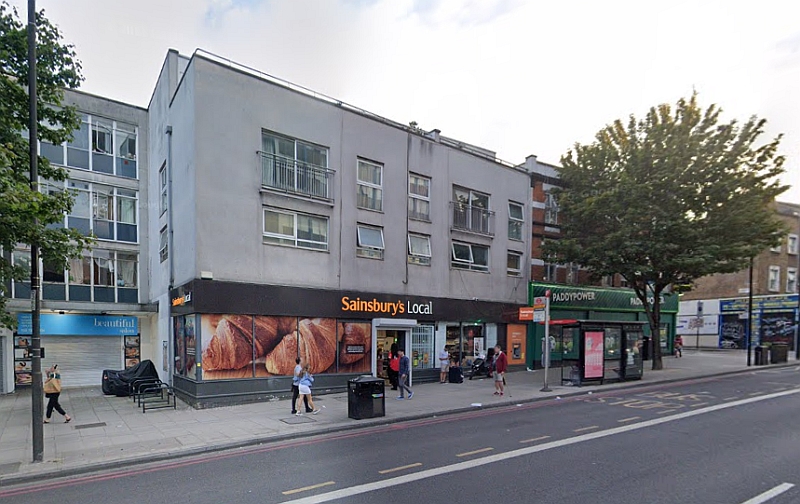 A Google StreetView Image showing the site of the former Electric Pavilion / Highgate Empire in July 2024 - Click to Interact.