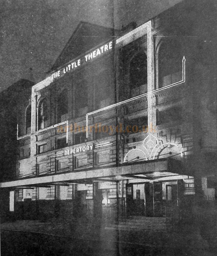 The Little Theatre, Hull - From a programme for the Theatre whilst under the direction of Peppino Santangelo - Courtesy Dave Wilson