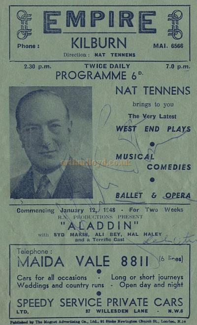 'Where The Rainbow Ends' at the Kilburn Empire 