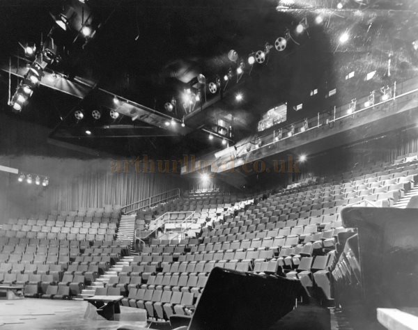 The Auditorium of the first Leeds Playhouse from 1970 to 1990 - From a Rank Strand Electric Publication.