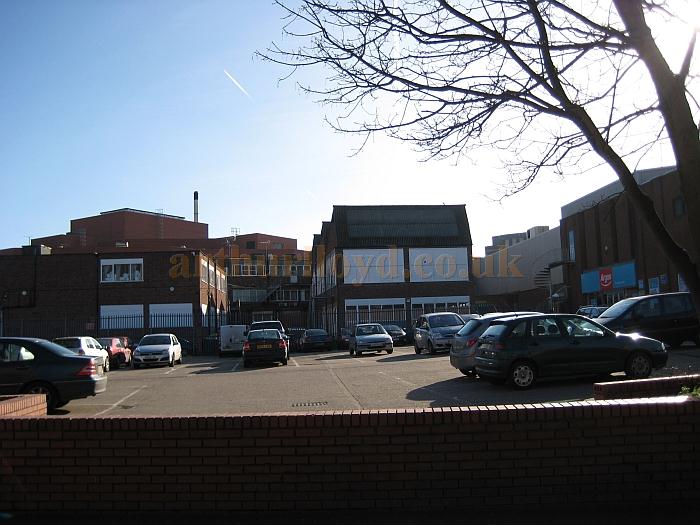 The car park which is at the rear of the shops on Belgrave gate which replaced the Floral Hall and Palace Theatre, Leicester. The photo shows just how large the site of the two buildings was - Courtesy David Garratt.