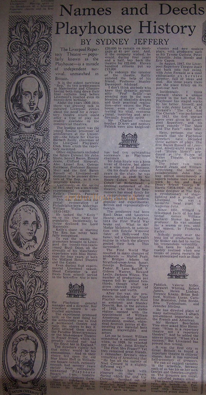 Liverpool's Daily Post pullout souvenir