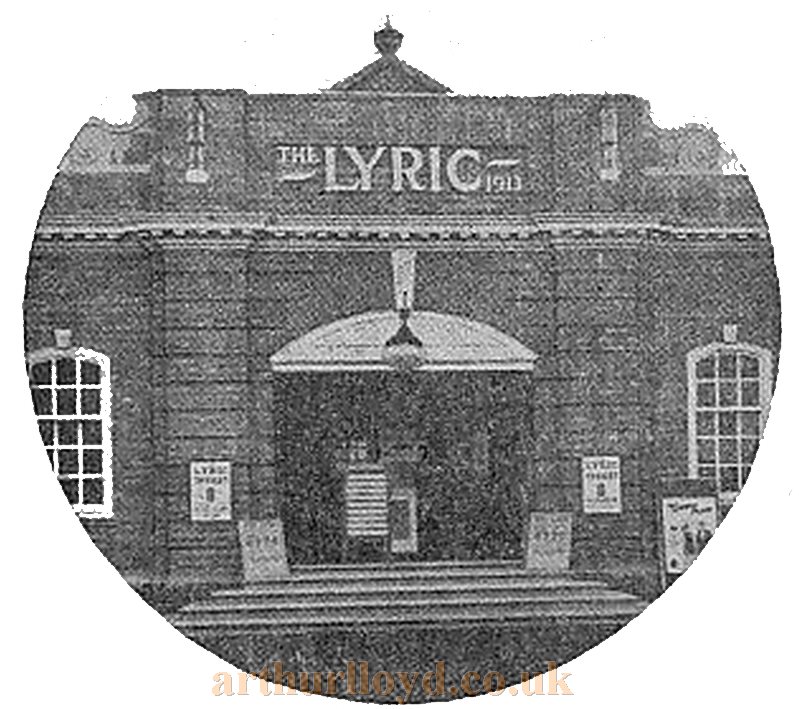 The Lyric Theatre, Lymington - From a 1915 Programme for the Theatre - Courtesy Simon Moss, stagememories from the John Cannon Collection. 