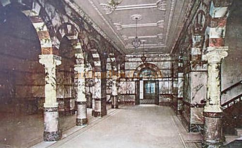 A Postcard depicting the Foyer of the Midland Hotel Theatre - Courtesy Maurice Friedman, British Music hall Society.