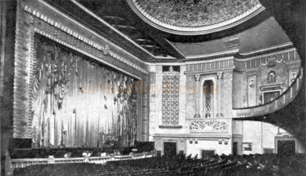 The Auditorium of the Regal Theatre, Altrincham, Greater Manchester when it first opened in 1931 - From The Bioscope, 24th of June 1931.