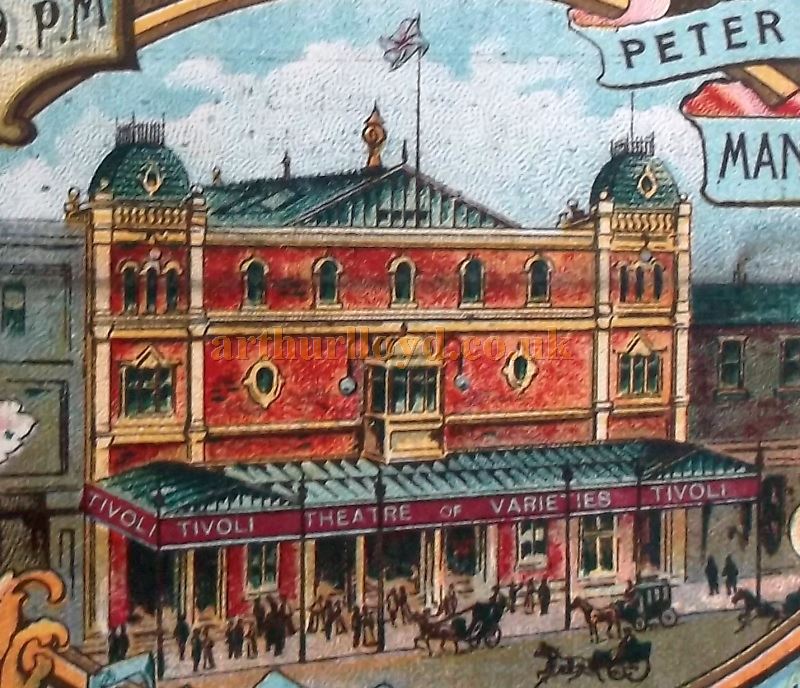 The Tivoli Theatre, Manchester - From a variety programme for the Theatre in 1906 - Courtesy Roy Cross.