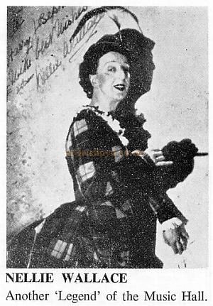 Nellie Wallace - From a programme for 'Music Hall at the Palace' at the Palace Pier Theatre, Brighton.