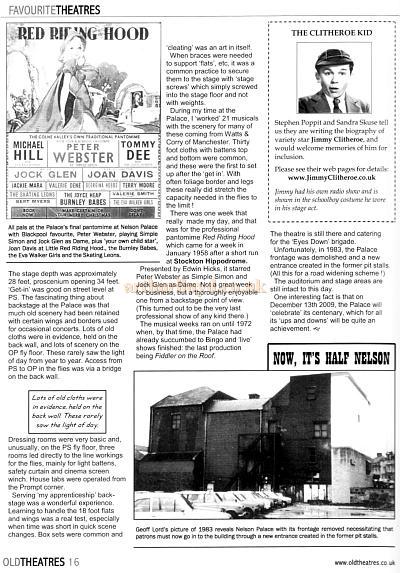 Article written by Geoff Lord and  reproduced from Old Theatres Magazine, Issue Two - Courtesy Terry Kirtland