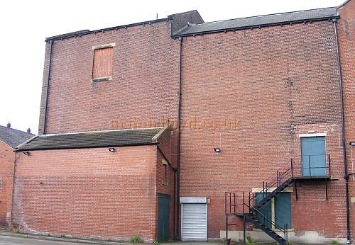 The side elevation of the Nelson Palace Theatre in a photograph taken in August 2009 - Courtesy Neil Foster.