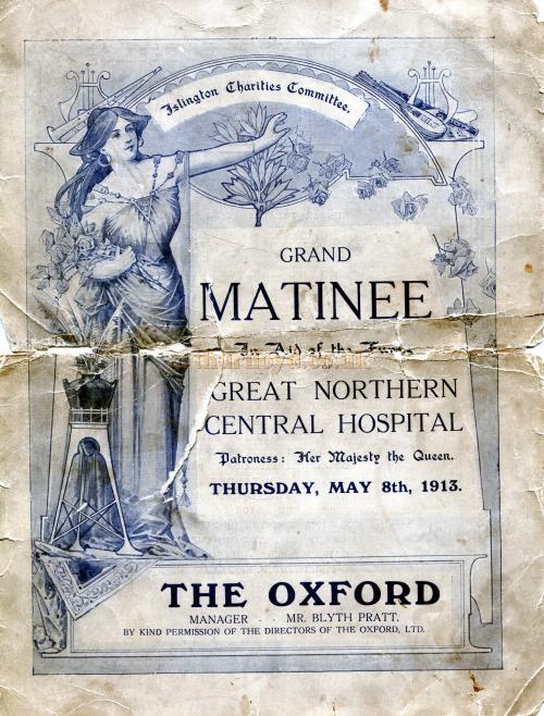 A Programme for the Oxford Music Hall, London in 1913