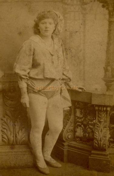 George Blakeman' wife, Muriel Blakeman, in costume and on stage. 