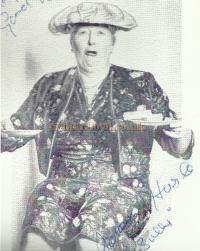 Joan Hurley as 'Dame' in 'Sinbad the Sailor' at the Royal Opera House, Leicester in 1959 - Courtesy David Garratt.