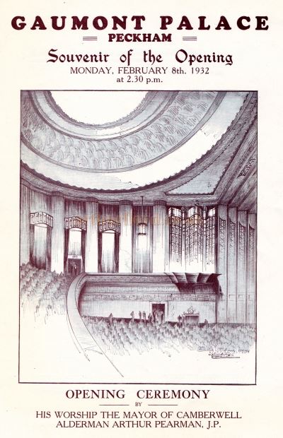 The Opening Souvenir Programme for the Gaumont Palace Theatre, Peckham 