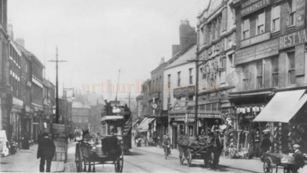 An early postcard showing Friargate Street and the Preston Hippodrome.