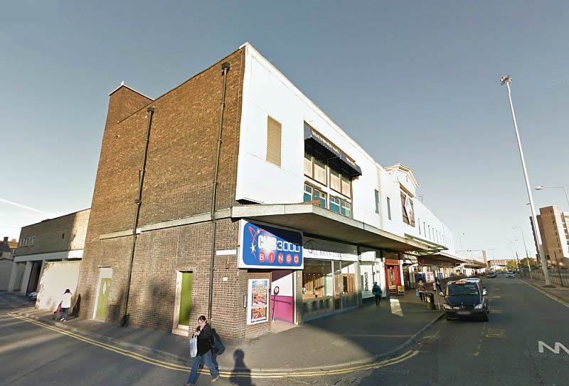 A Google StreetView Image of the site of the former Gaiety / Prince's Theatre, Preston today - Click to Interact